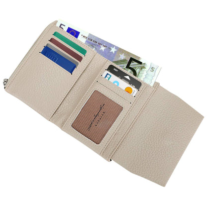 Portefeuille à Rabat Texturé Le Versatile Beige