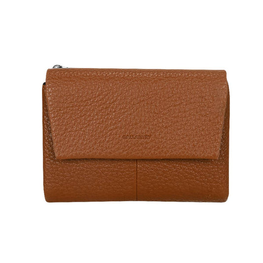 Portefeuille à Rabat Texturé Le Versatile Marron