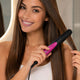 Mini Lisseur Boucleur de Voyage Rose 2 en 1