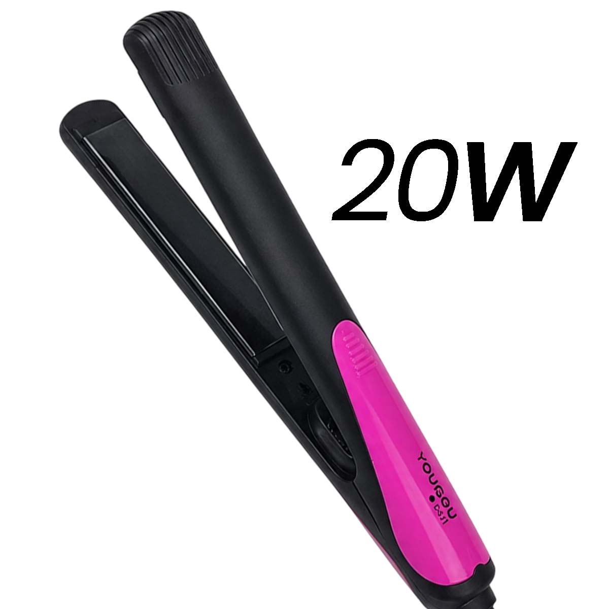 Mini Lisseur Boucleur de Voyage Rose 2 en 1