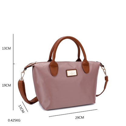Sac à Main Shopper Mini avec Bandoulière Flanéria Rose Champagne