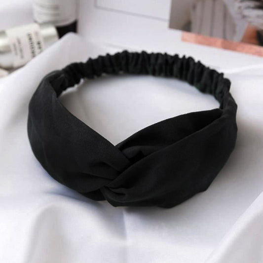 Bandeau Croisé en Velours - Collection Addison