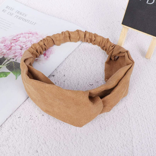 Bandeau Croisé en Velours - Collection Addison
