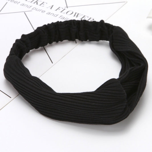 Bandeau Croisé en Maille Côtelée - Collection Eleanora