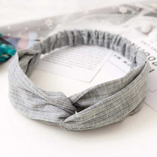 Bandeau Croisé en Maille Côtelée - Collection Eleanora