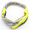 Bandeau Torsadé à Rayures Juliette Jaune