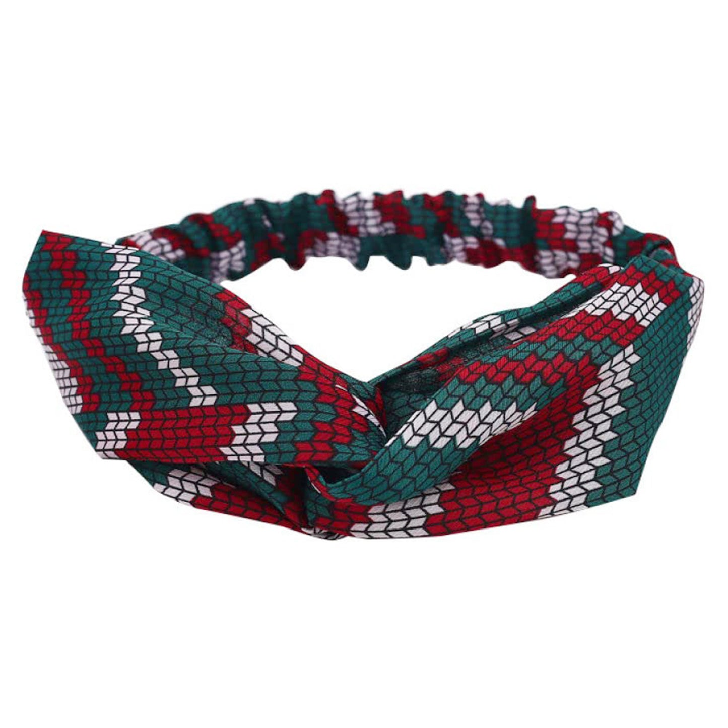 Bandeau Torsadé Imprimé Honeycomb - Collection Melwynn