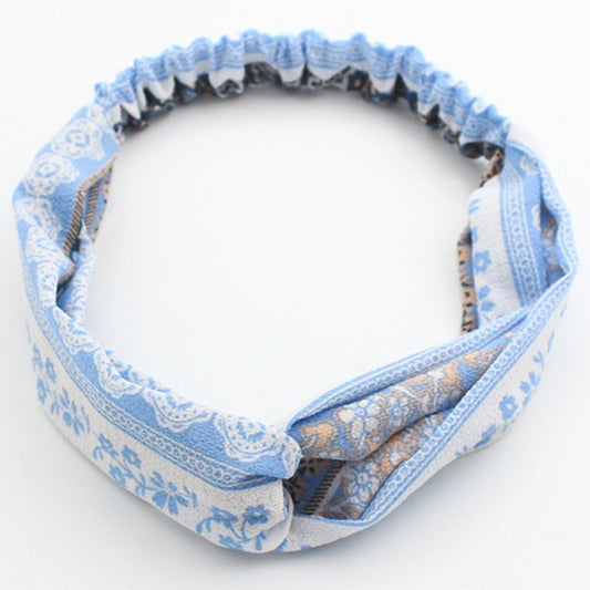 Bandeau Torsadé Fleuri Bohème - Collection Gloria