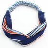 Bandeau Torsadé à Rayures Juliette Bleu