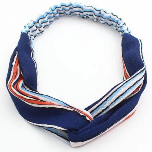 Bandeau Torsadé à Rayures - Collection Juliette
