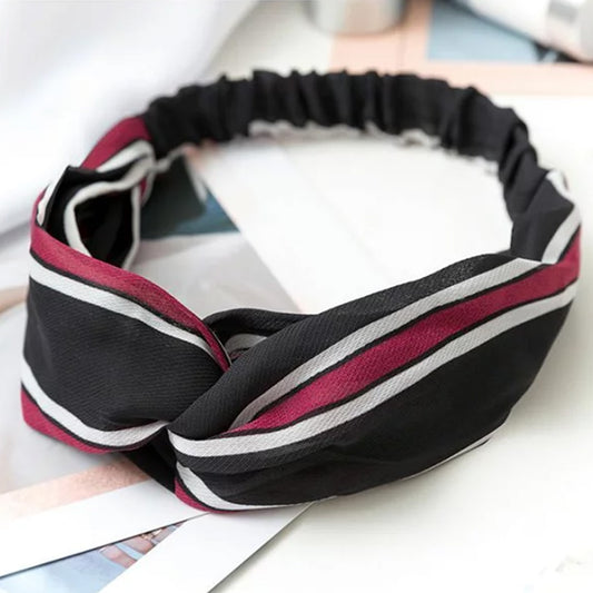 Bandeau Torsadé à Rayures - Collection Juliette