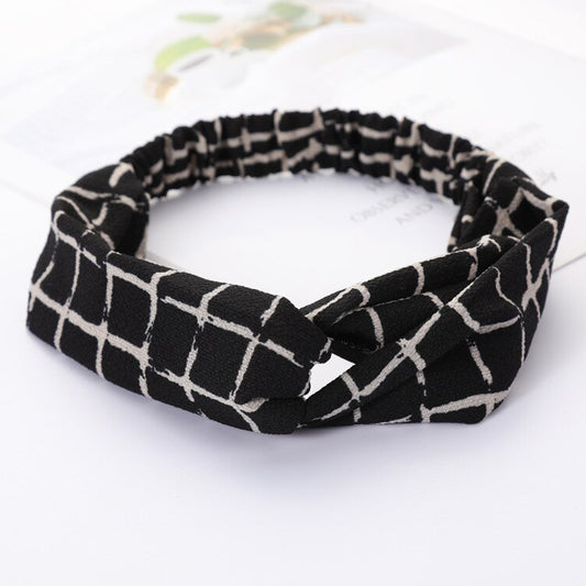 Bandeau Torsadé à Carreaux - Collection Fallon