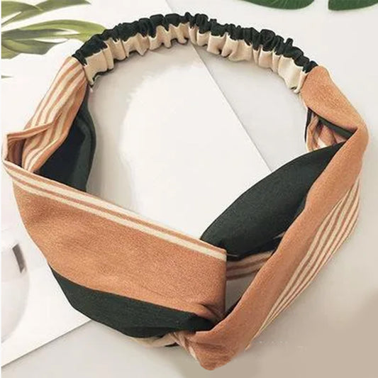 Bandeau Torsadé à Rayures - Collection Juliette