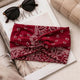 Bandeau Croisé Ginny Imprimé Paisley Bordeaux
