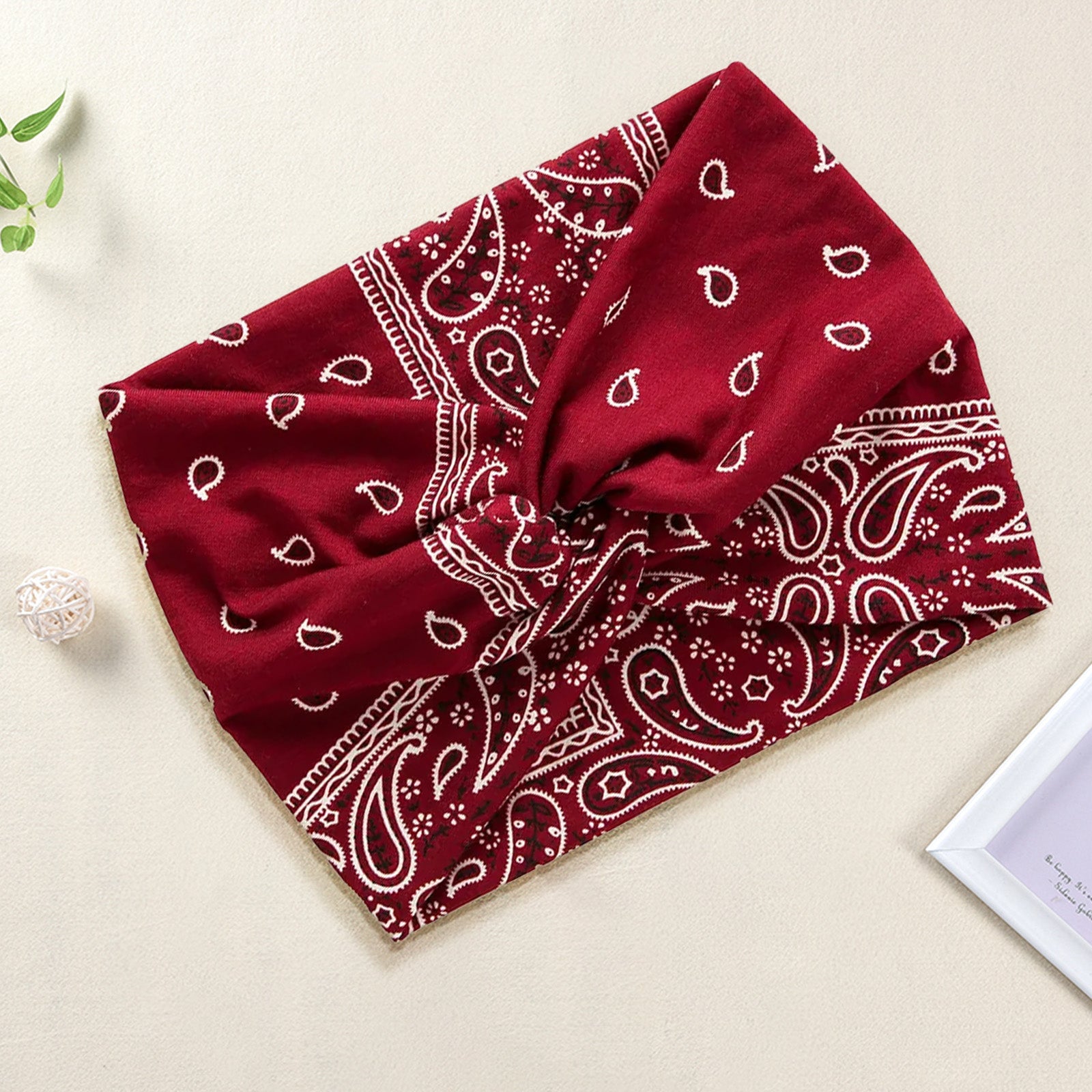Bandeau Croisé Imprimé Paisley - Collection Ginny