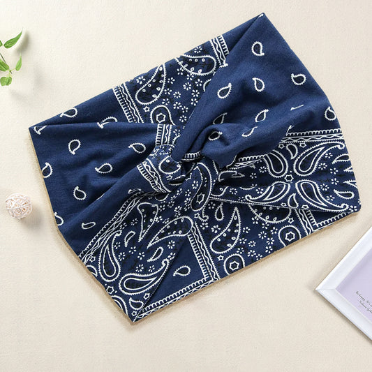 Bandeau Croisé Imprimé Paisley - Collection Ginny