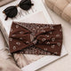 Bandeau Croisé Ginny Imprimé Paisley Marron