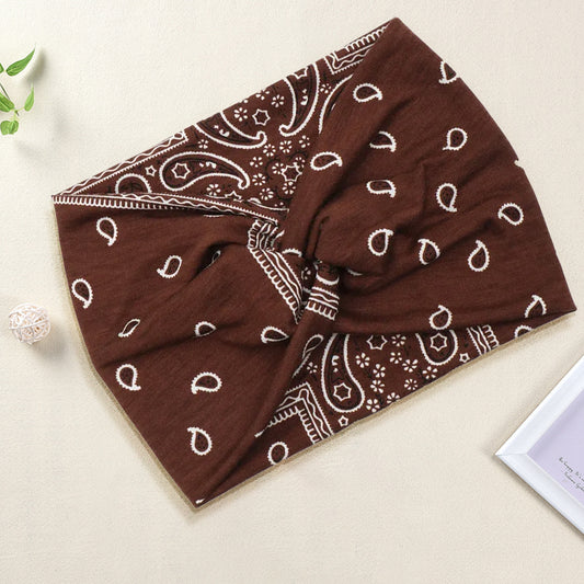 Bandeau Croisé Imprimé Paisley - Collection Ginny
