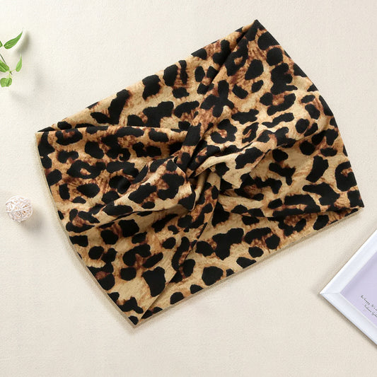 Bandeau Croisé Imprimé Léopard - Collection Cléo