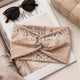 Bandeau Croisé Ginny Imprimé Paisley Beige