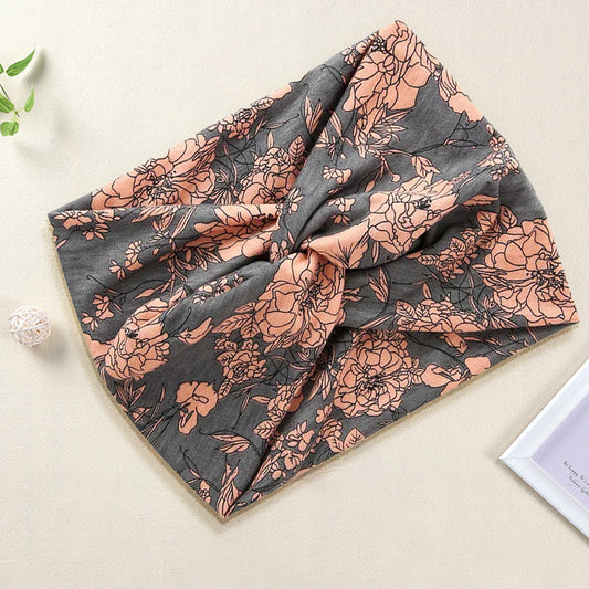 Bandeau Croisé Fleuri - Collection Maëllya