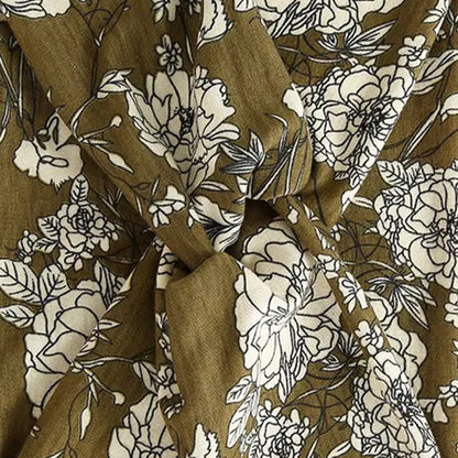 Bandeau Croisé Fleuri Vert