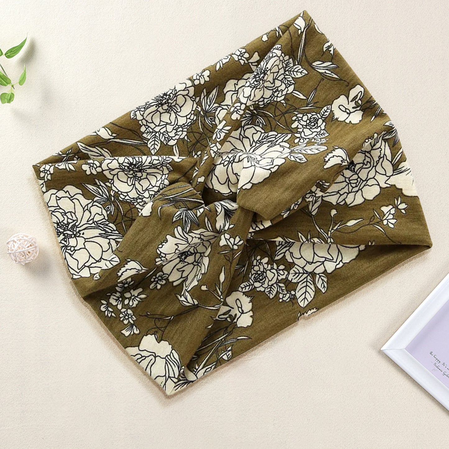 Bandeau Croisé Fleuri - Collection Maëllya
