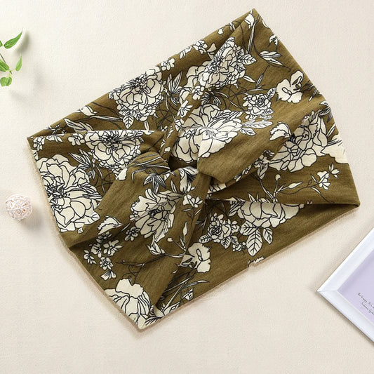 Bandeau Croisé Fleuri - Collection Maëllya