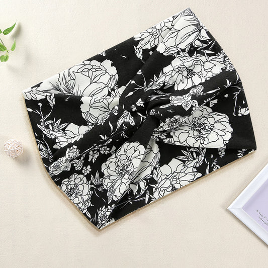 Bandeau Croisé Fleuri - Collection Maëllya
