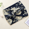 Bandeau Croisé Fleuri Maëllya Bleu Marine