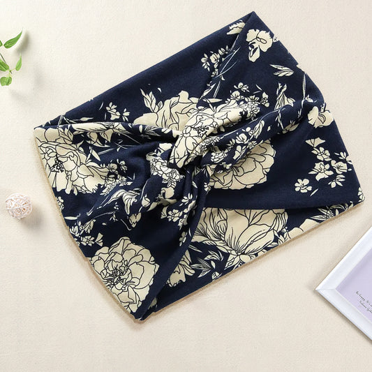 Bandeau Croisé Fleuri - Collection Maëllya