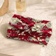 Bandeau Croisé Fleuri Maëllya Bordeaux