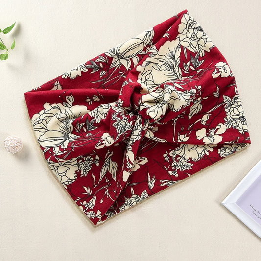 Bandeau Croisé Fleuri - Collection Maëllya