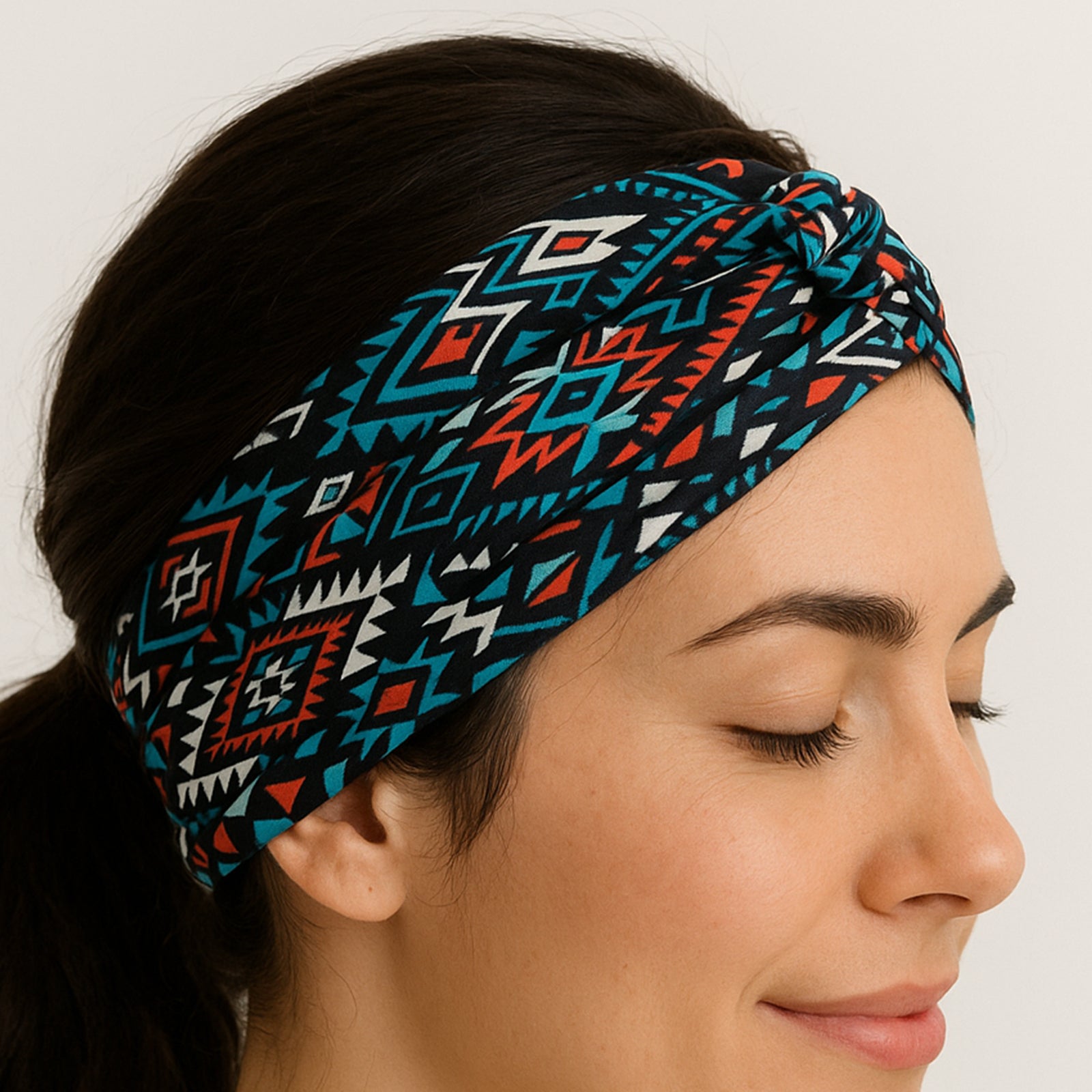 Bandeau Croisé Imprimé Aztèque - Collection Yona