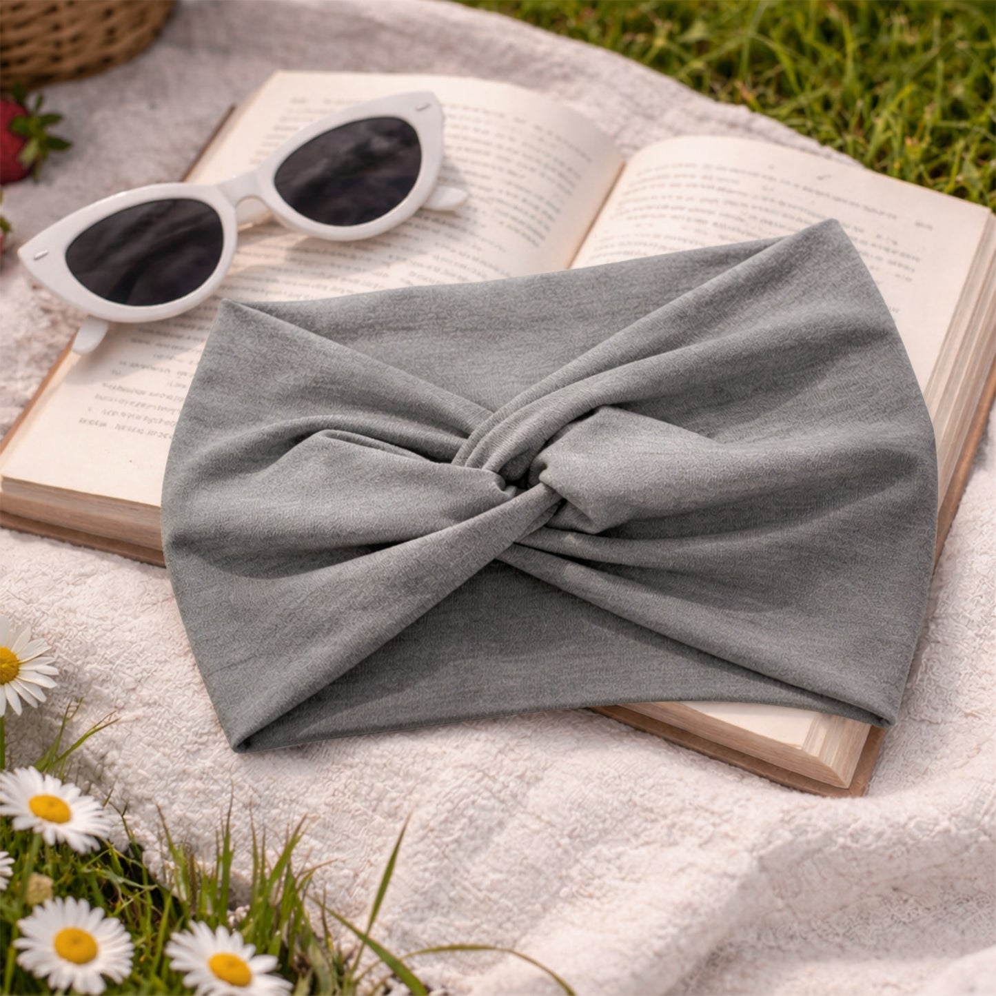 Bandeau Croisé Casual Ava-Lynn Gris