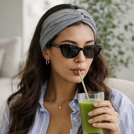 Bandeau Croisé Casual Ava-Lynn Gris