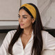 Bandeau Croisé Casual Ava-Lynn Jaune Moutarde