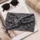Bandeau Croisé Ginny Imprimé Paisley Gris