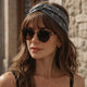 Bandeau Croisé Ginny Imprimé Paisley Gris