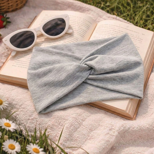 Bandeau Croisé Casual Ava-Lynn Gris Clair