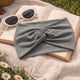 Bandeau Croisé Casual Ava-Lynn Gris Chiné