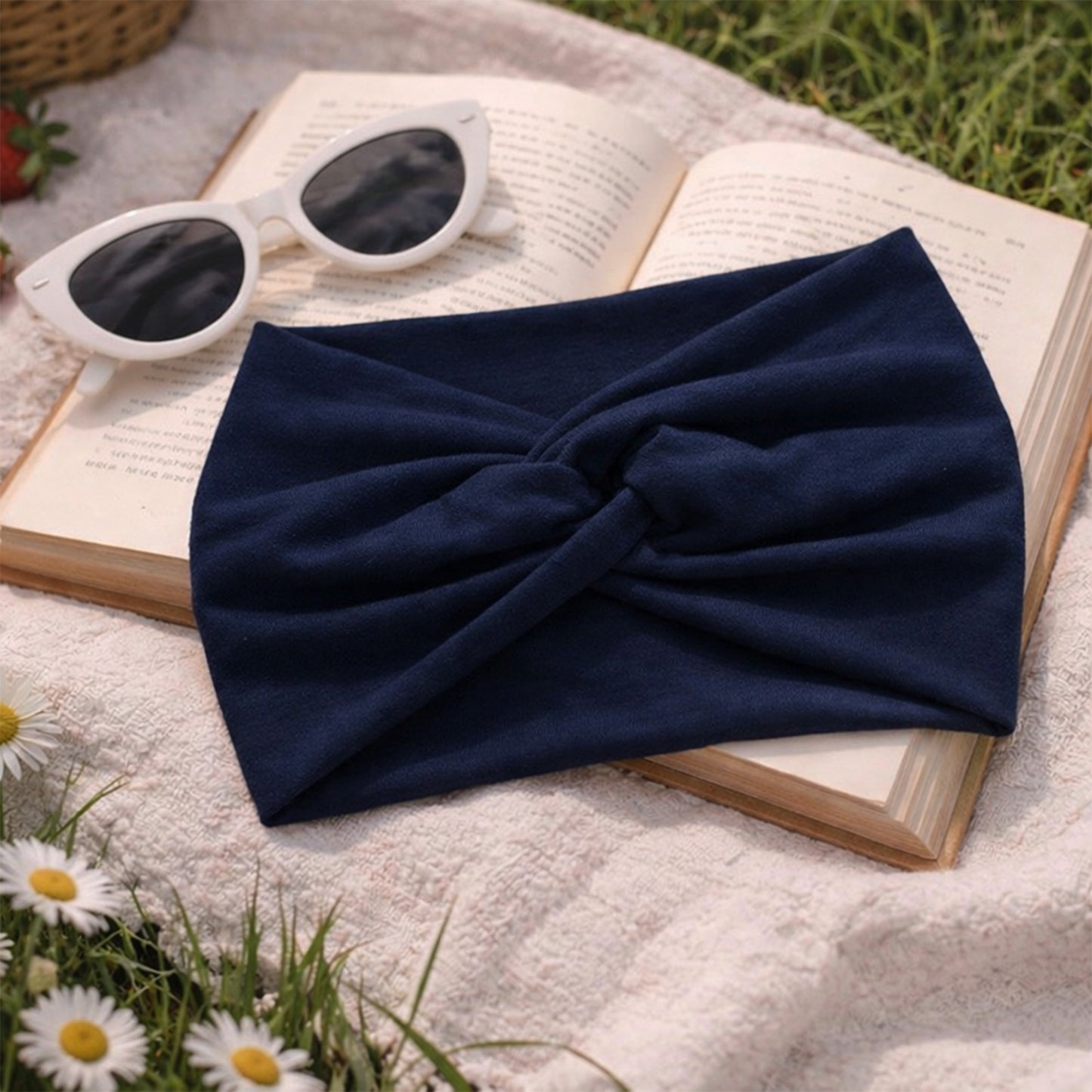 Bandeau Croisé Casual Ava-Lynn Bleu Marine