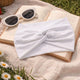 Bandeau Croisé Casual Ava-Lynn Blanc Pur