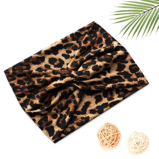 Bandeau Croisé Imprimé Léopard - Collection Cléo