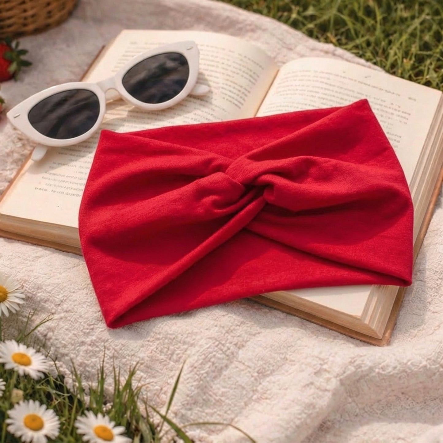 Bandeau Croisé Casual Ava-Lynn Rouge