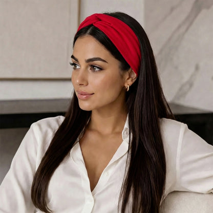 Bandeau Croisé Casual Ava-Lynn Rouge