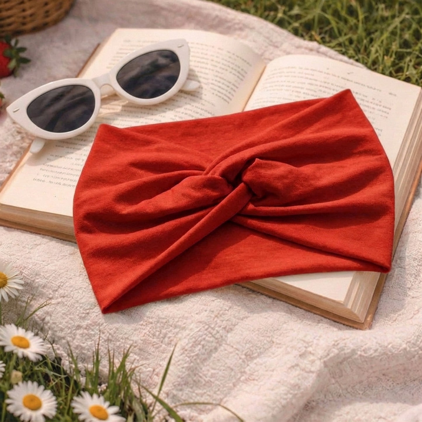 Bandeau Croisé Casual Ava-Lynn Rouge Brique