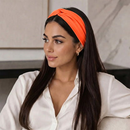Bandeau Croisé Casual Ava-Lynn Orange Vif