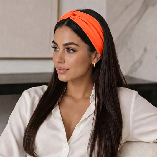 Bandeau Croisé Casual Ava-Lynn Orange Vif