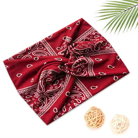 Bandeau Croisé Imprimé Paisley - Collection Ginny